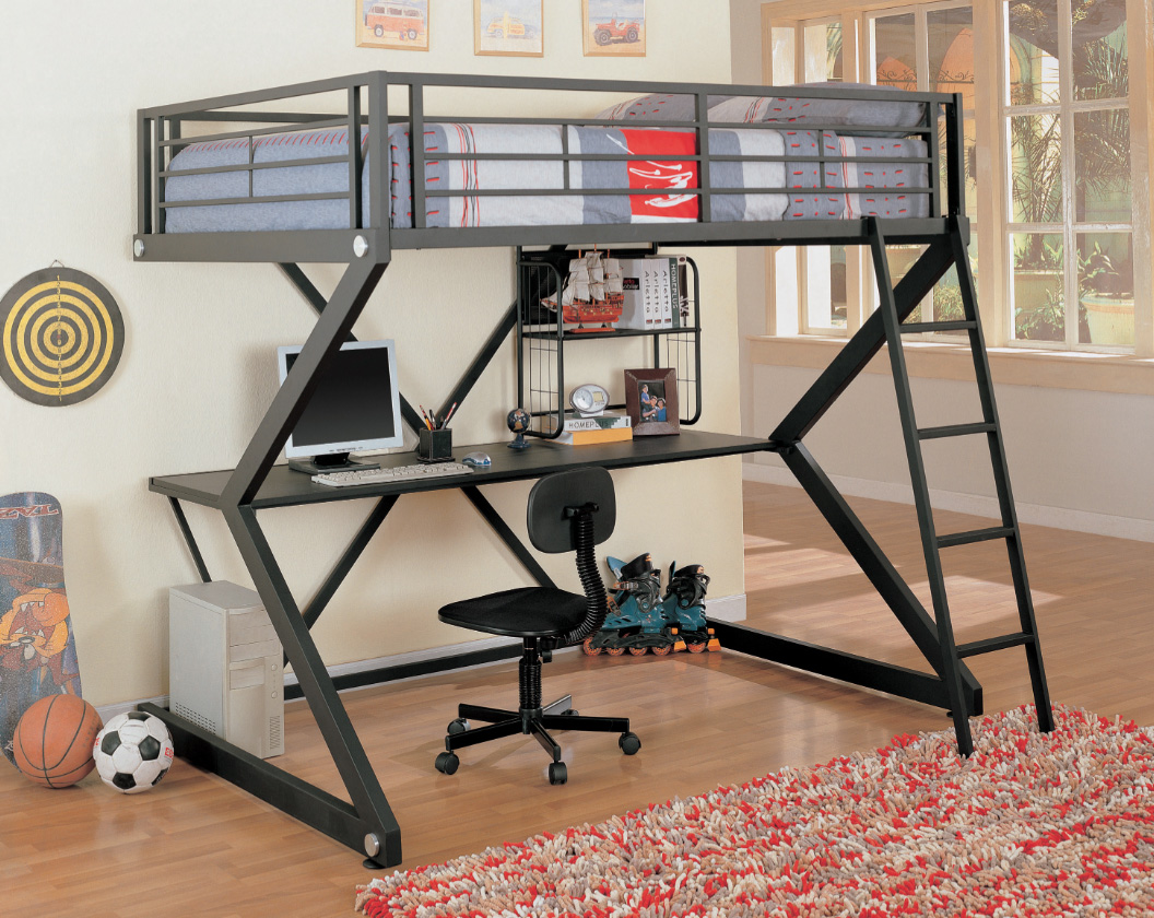 Loft Bed for kids and adults with workstation