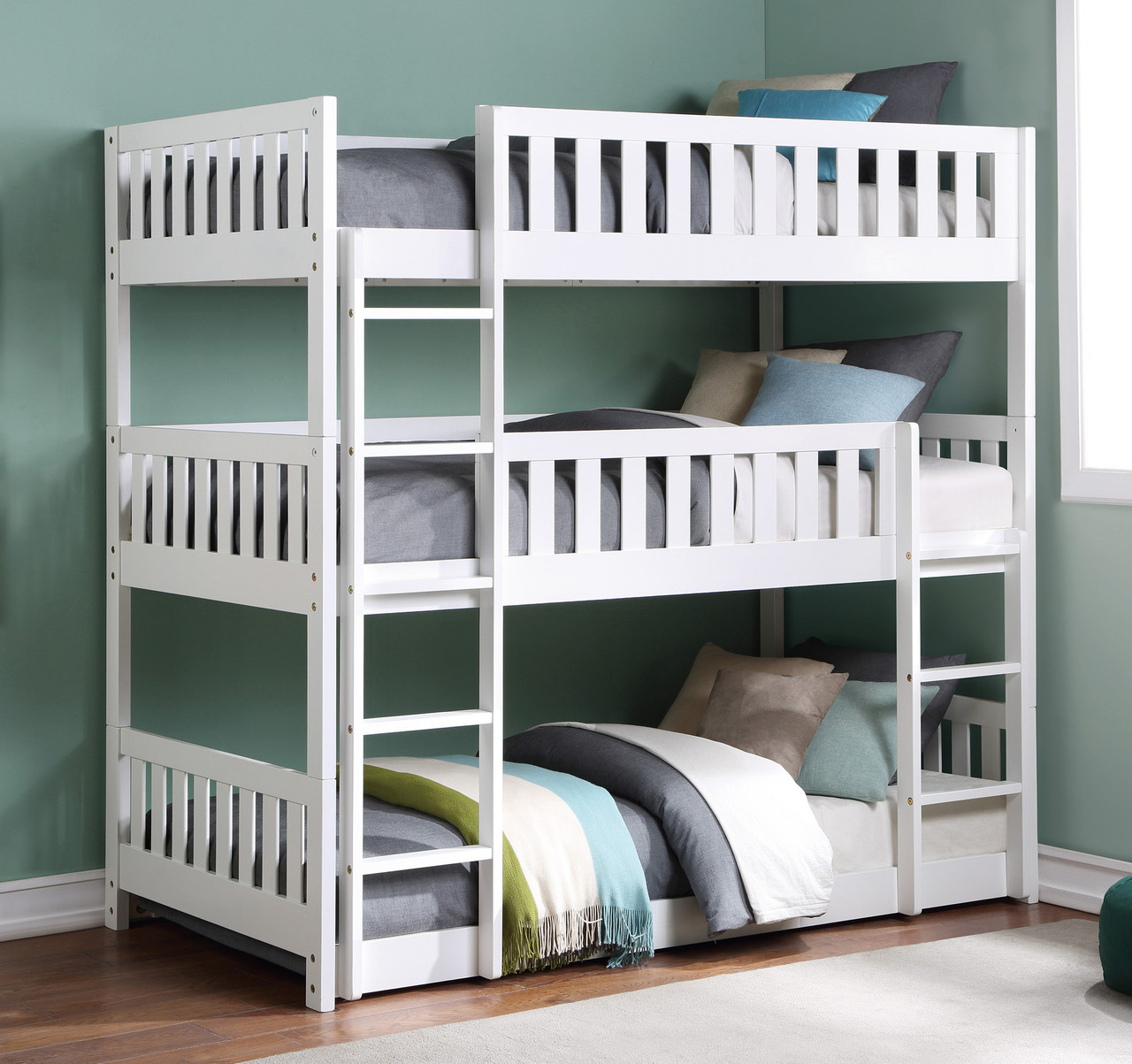 Kids Triple Bunk Bed