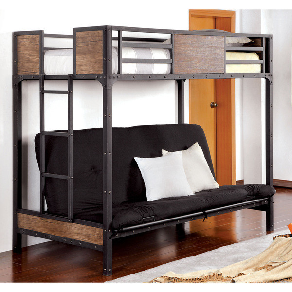 Industrial Style Futon Bunk Bed