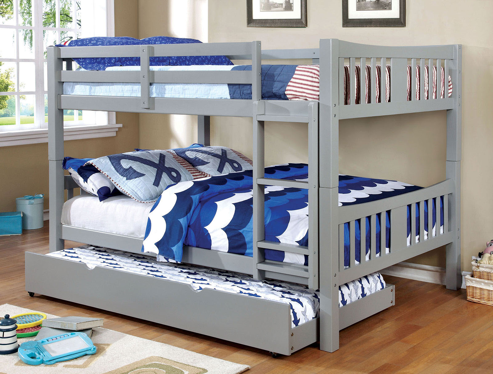 Felix Full Bunk Bed with Trundle