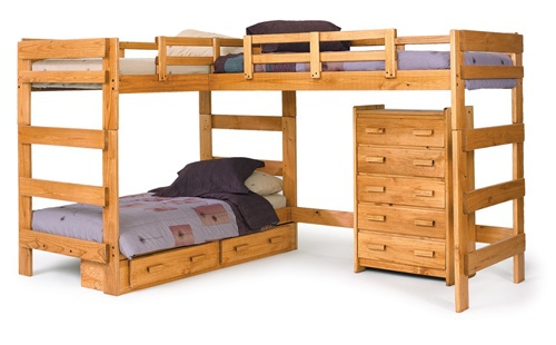 Corner Triple Bunk bed