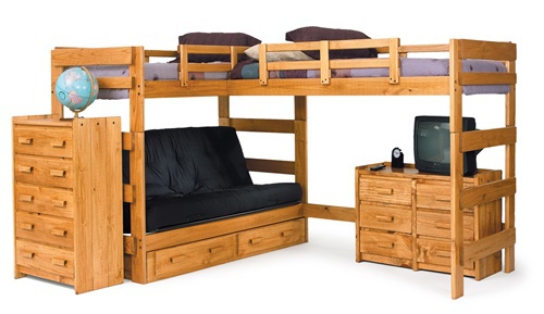 Triple Bunk Bed with Storage