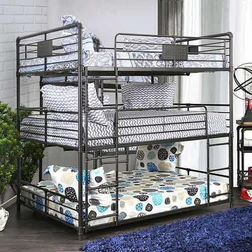 Modern Triple Bunk Bed - Three Levels for Optimal Space Utilization